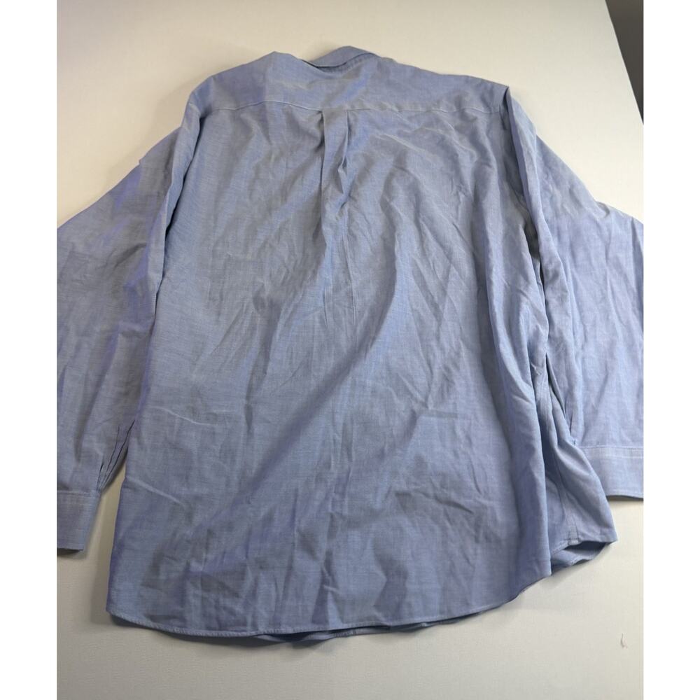 Brooks Brothers 346 Men's Supima Cotton Non-Iron Classic Blue Dress Shirt XL - Picture 6 of 6